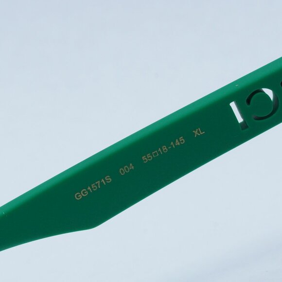 Gucci GG1571S 004 Square Sunglasses - Green/Blue Multicolor - Picture 4 of 11